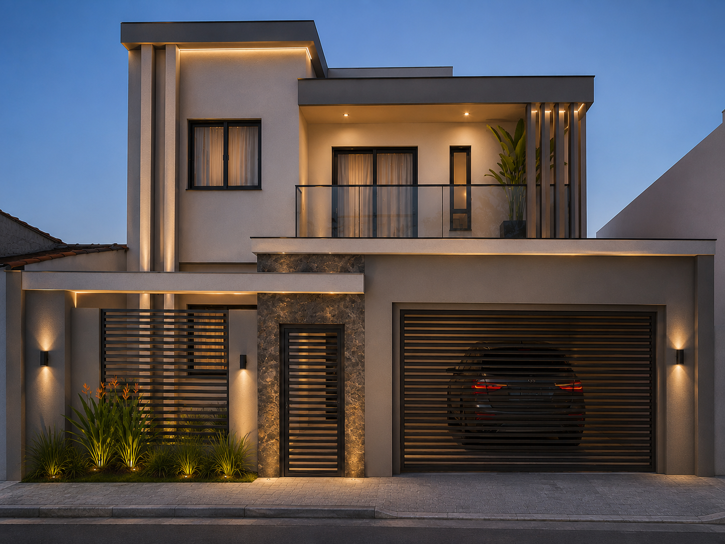 Residência — fachada — Projeto residencial em Sul Fluminense